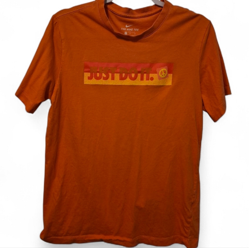 Nike Women Orange Graphic 'Just Do It' Tee